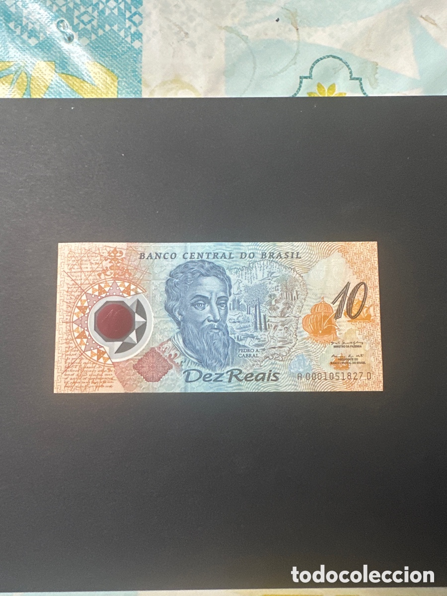 Billetes extranjeros: Billete de Brasil 10 reais polimero sin circular