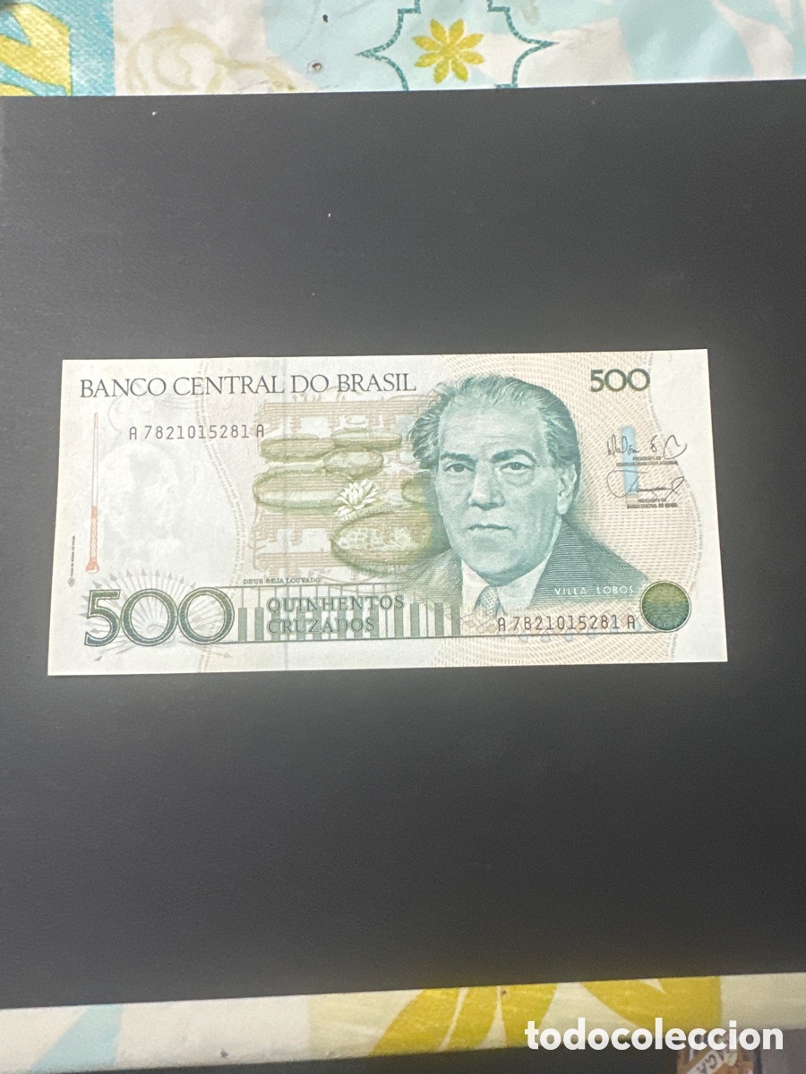 Billetes extranjeros: Billete de Brasil 500 cruzados sin circular