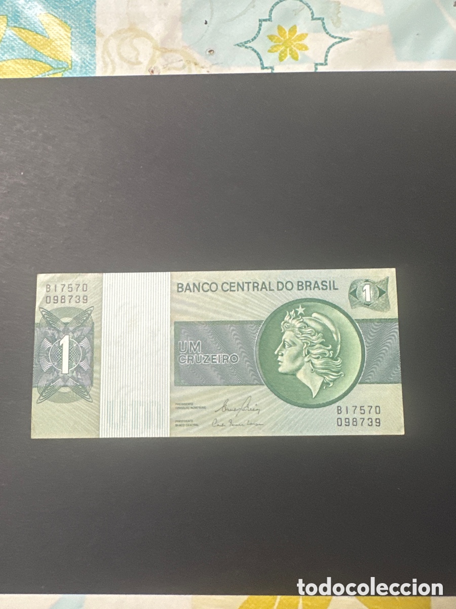 Billetes extranjeros: Billete de Brasil de 1 cruzeiro