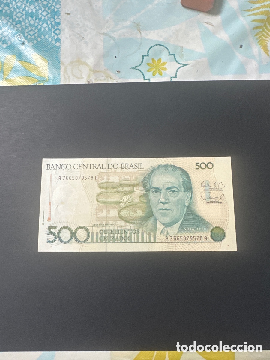 Billetes extranjeros: Billete de Brasil de 500 cruzados