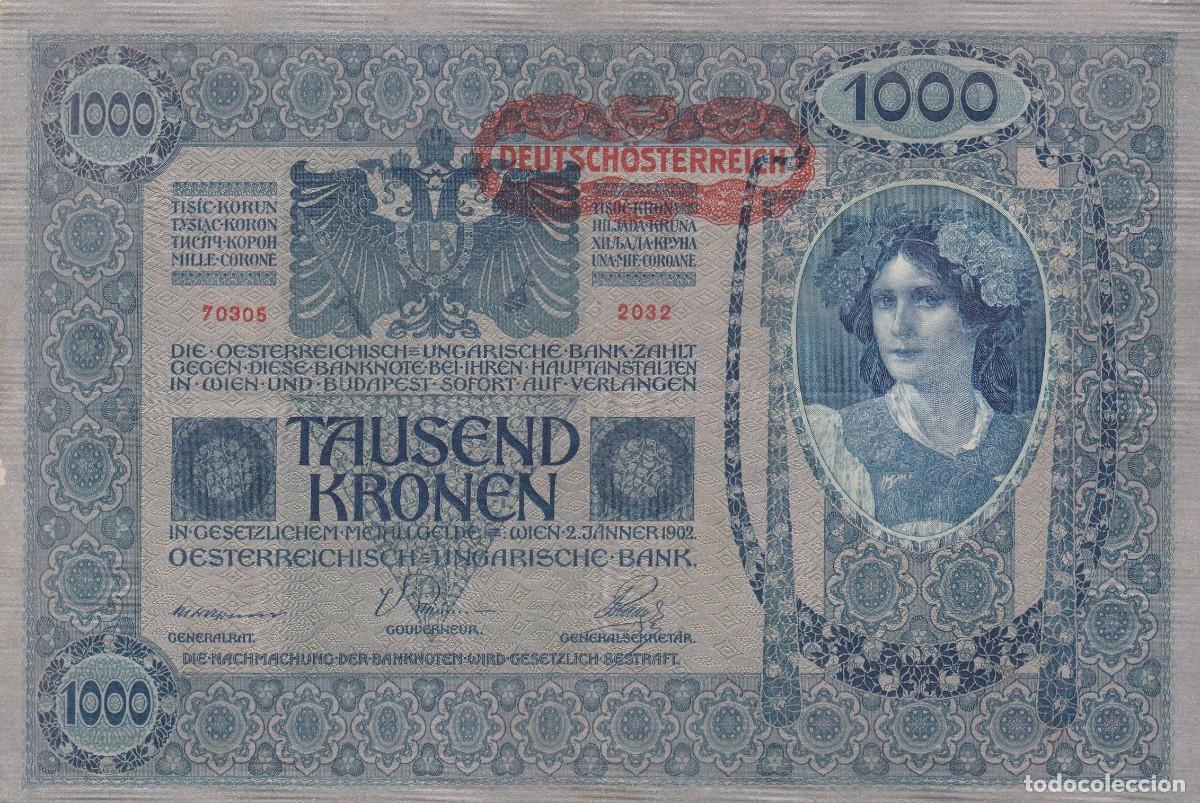 Internationale Banknoten: AUSTRIA - GRAN BILLETE DE 1000 CORONAS DE 1902 - VER FOTOS