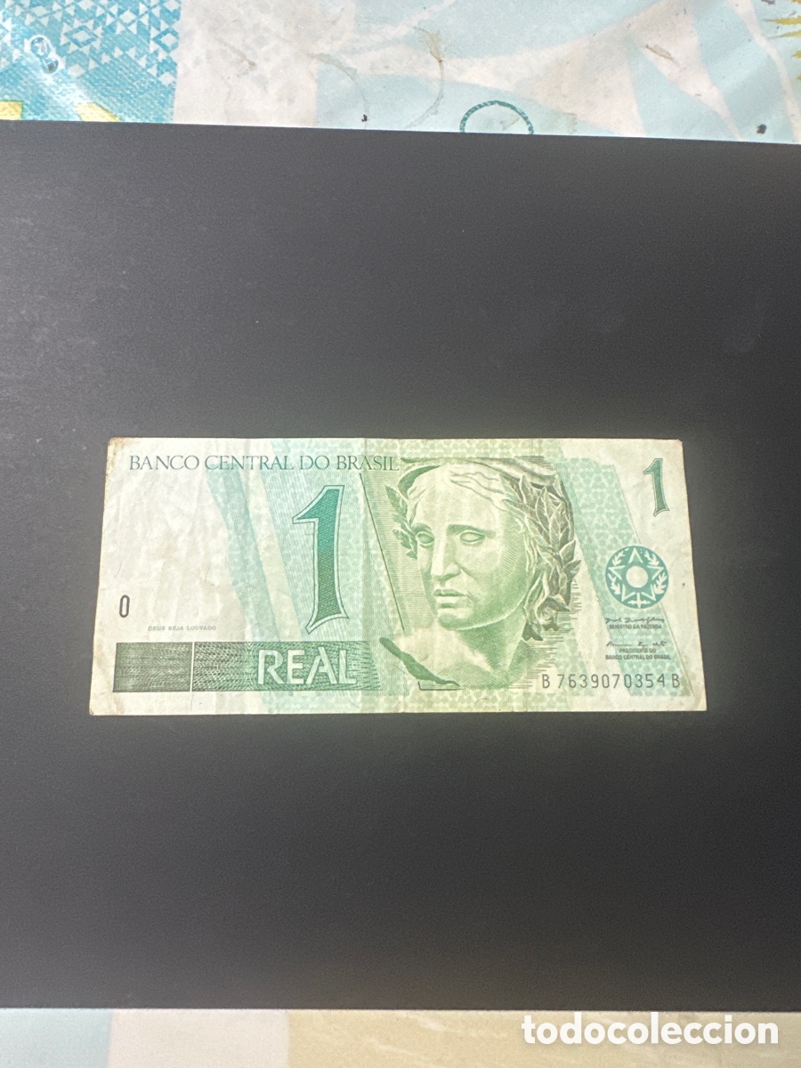 Billetes extranjeros: Billete de Brasilo de 1 real - Foto 1