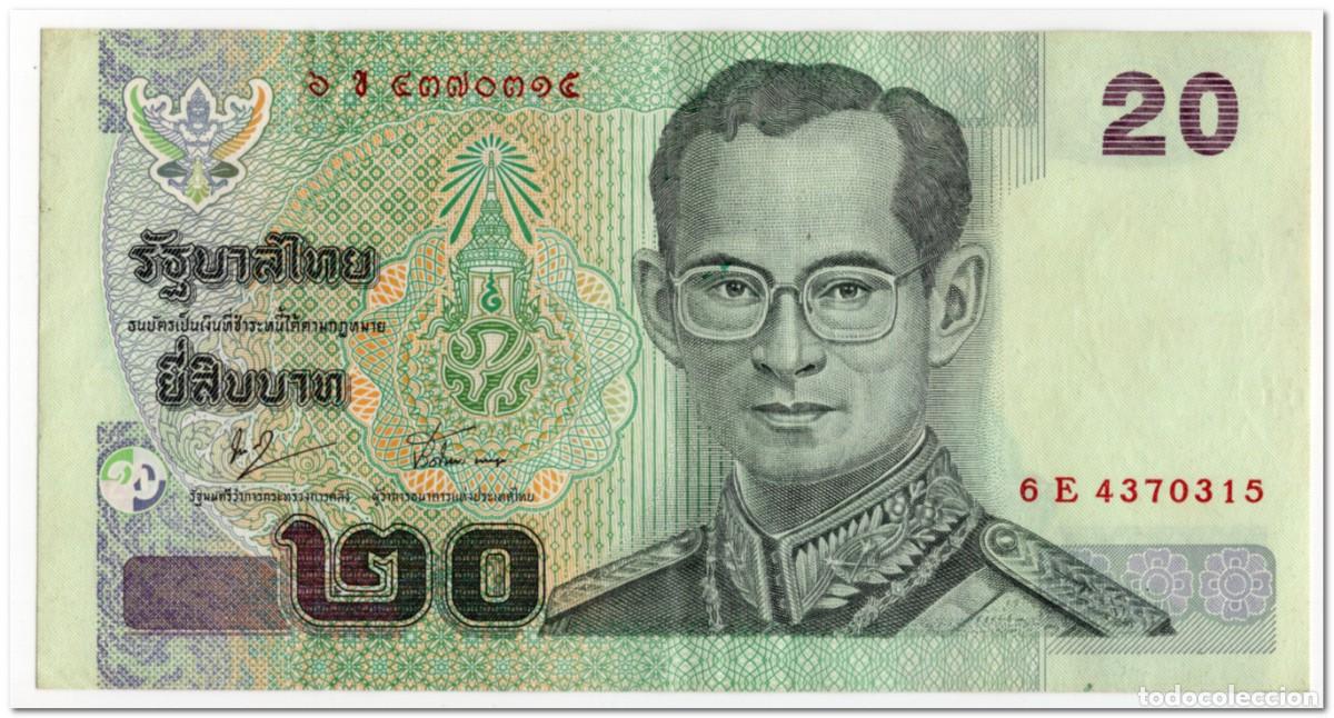 International Banknotes: THAILAND,20 BAHT,2003,P.109,VF+