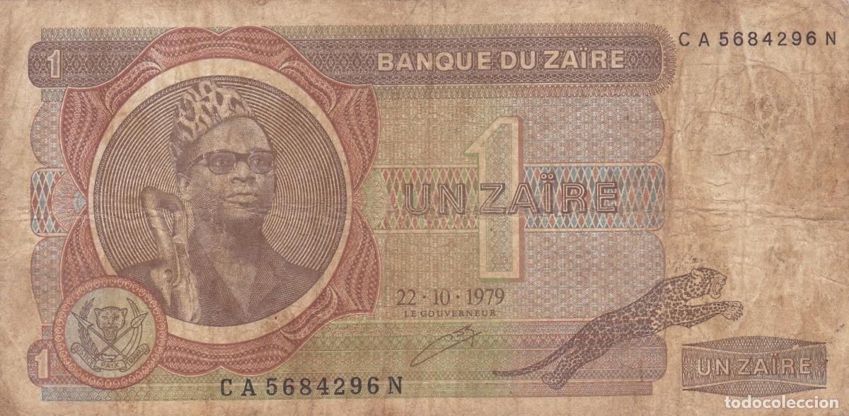Billetes extranjeros: ZAIRE - 1 ZAIRE DE 1979 - VER FOTOS