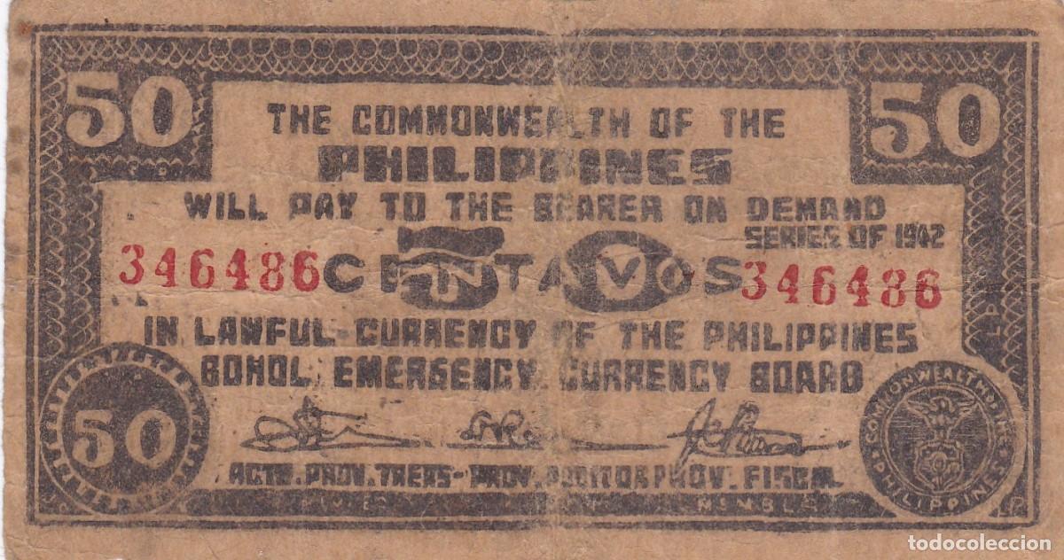 Billets internationaux: FILIPINAS - GUERRILLA, 2&ordf; GUERRA MUNDIAL- VER FOTOS