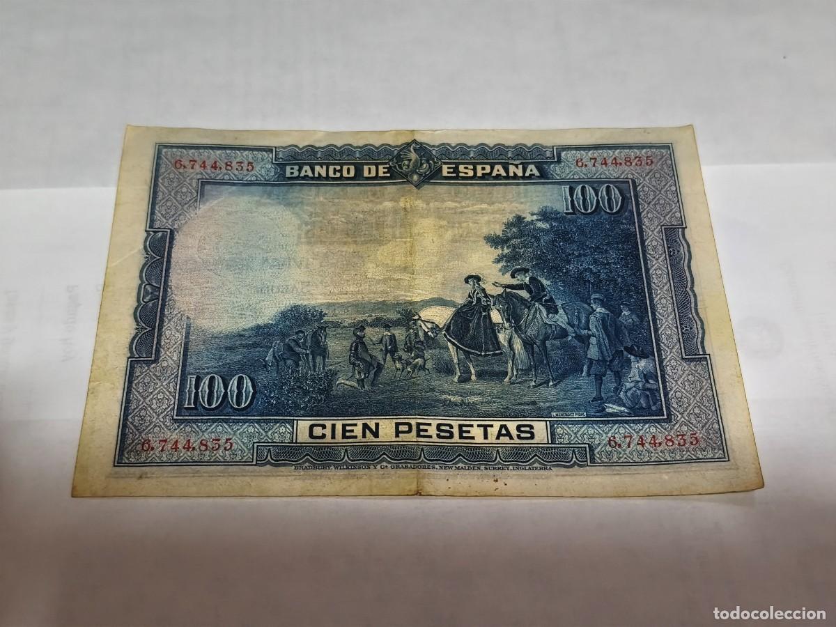 Billetes extranjeros: Espa&ntilde;a 100pesetas 1928 VF. - Foto 2