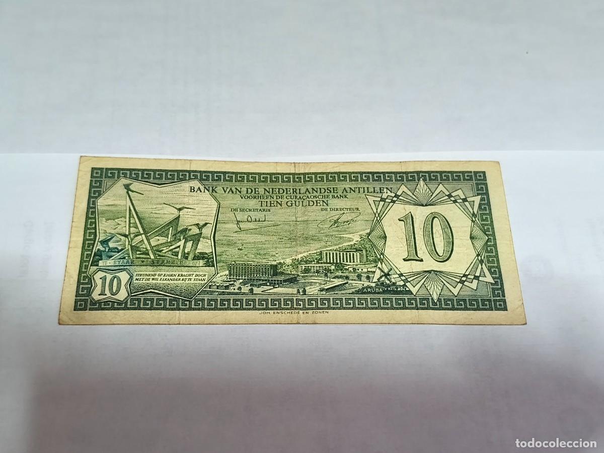 International Banknotes: Antillas Holandeses 10gulden 1972 F.