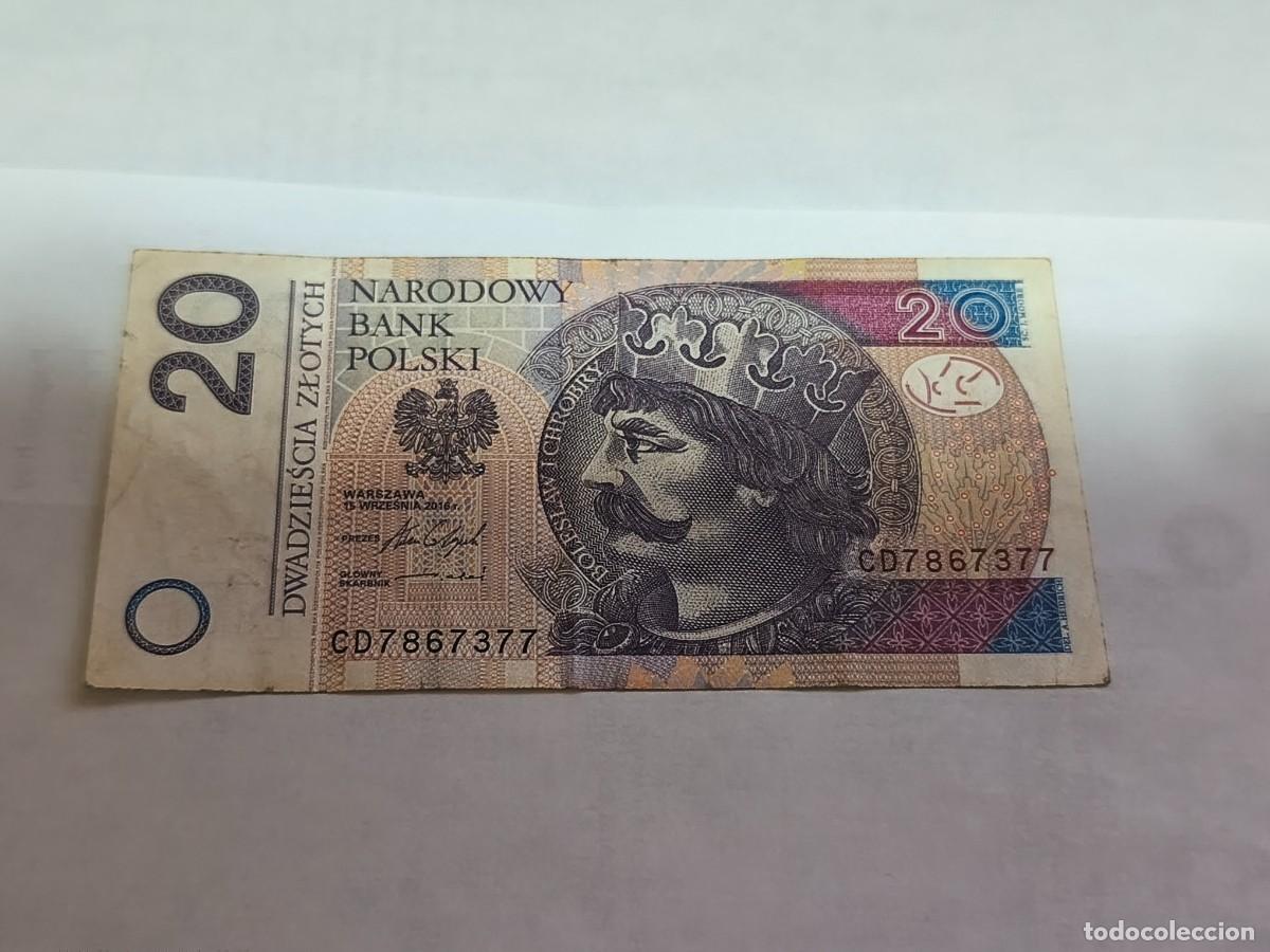 Billetes extranjeros: Poland 20Zlotys 2016 VF. - Foto 1