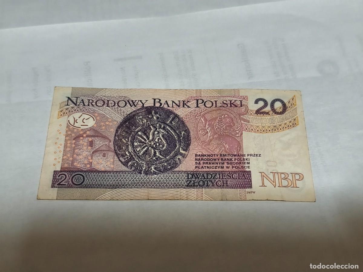 Billetes extranjeros: Poland 20Zlotys 2016 VF. - Foto 2