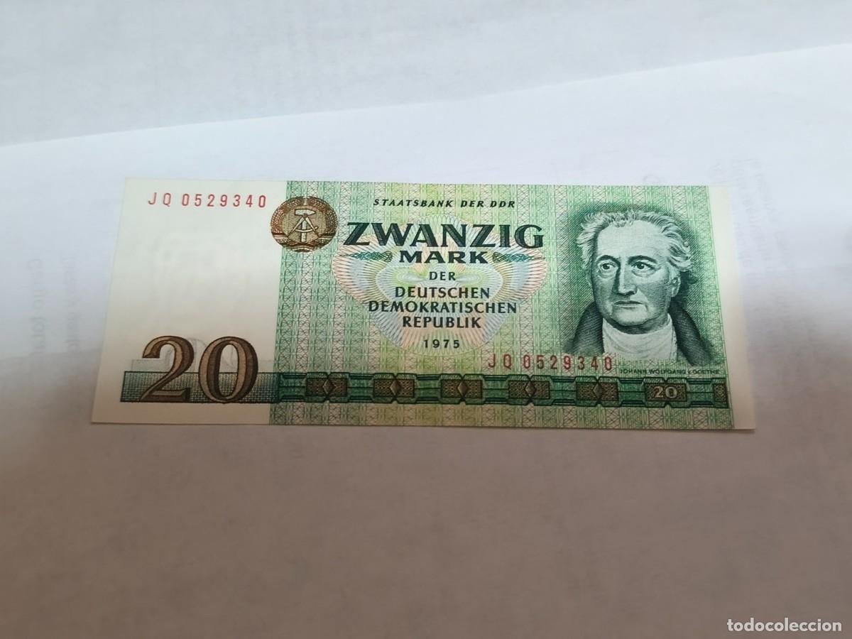 Internationale Banknoten: DDR 20Mark 1975 UNC.