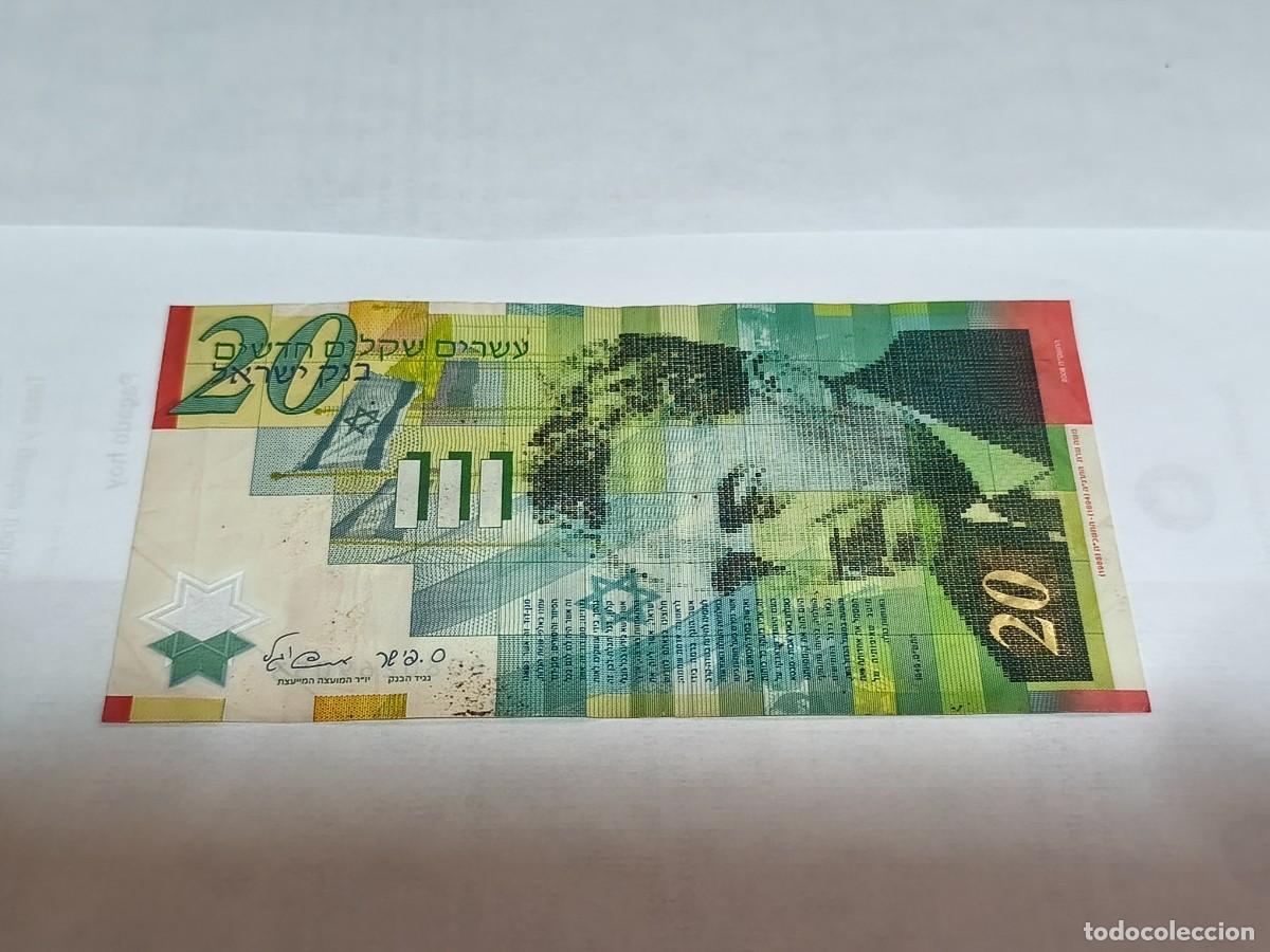 Billetes extranjeros: Israel 20Shekel 2008 VF. - Foto 1