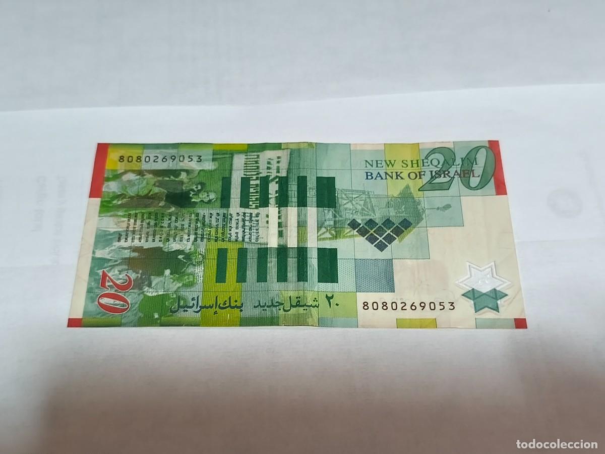 Billetes extranjeros: Israel 20Shekel 2008 VF. - Foto 2