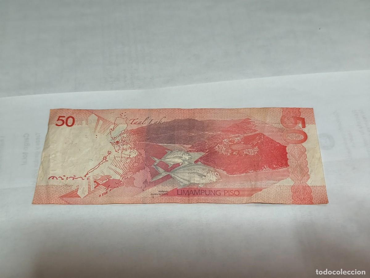 Billetes extranjeros: Philippines 50Piso 2019 VF. - Foto 2