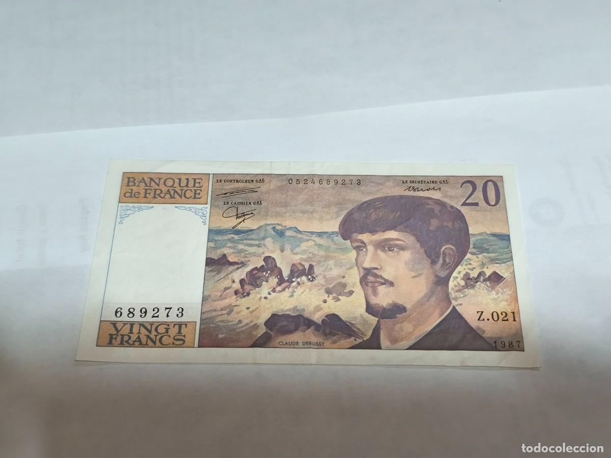 Internationale Banknoten: Francia 20Francs 1987 VF.