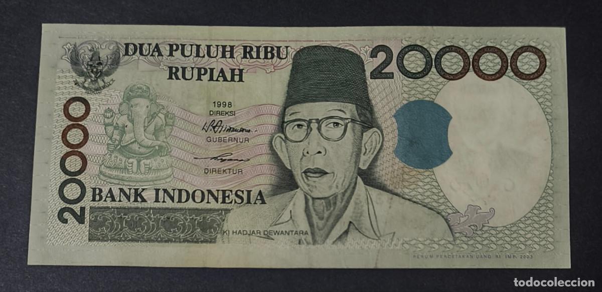 Internationale Banknoten: INDONESIA. 20000 rupiah 1998/2003. Pick 138f.