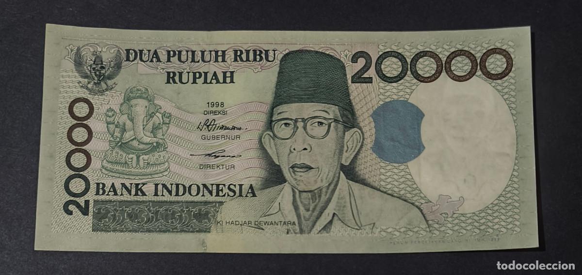 Internationale Banknoten: INDONESIA. 20000 rupiah 1998/1999. Pick 138b.