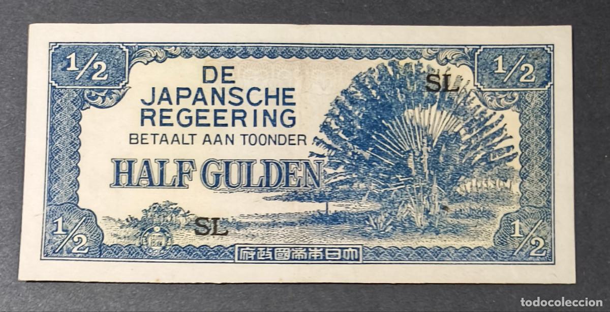 Internationale Banknoten: INDIAS ORIENTALES HOLANDESAS. 1/2 gulden 1942. Pick 122b.