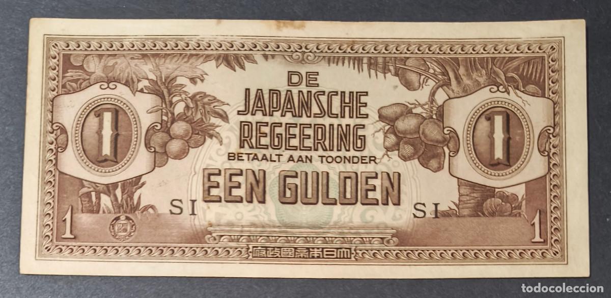 Internationale Banknoten: INDIAS ORIENTALES HOLANDESAS. Ocupacion japonesa II G.M. 1 gulden (1942). Pick 123. Letras SI.