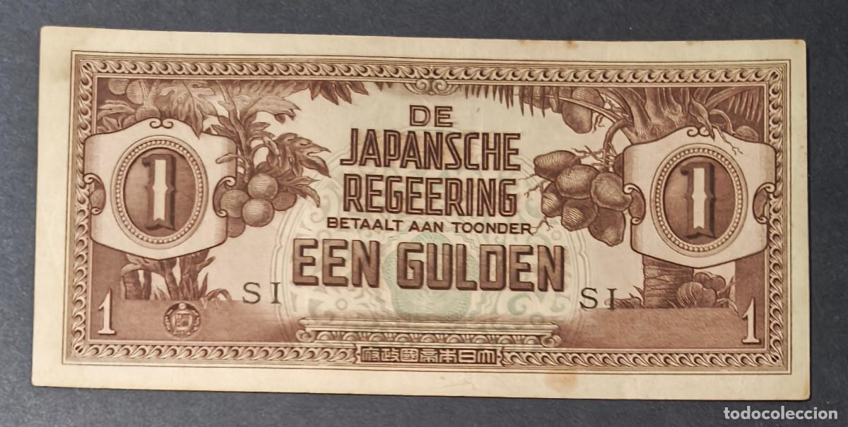 Internationale Banknoten: INDIAS ORIENTALES HOLANDESAS. Ocupacion japonesa II G.M. 1 gulden (1942). Pick 123. Letras SI.