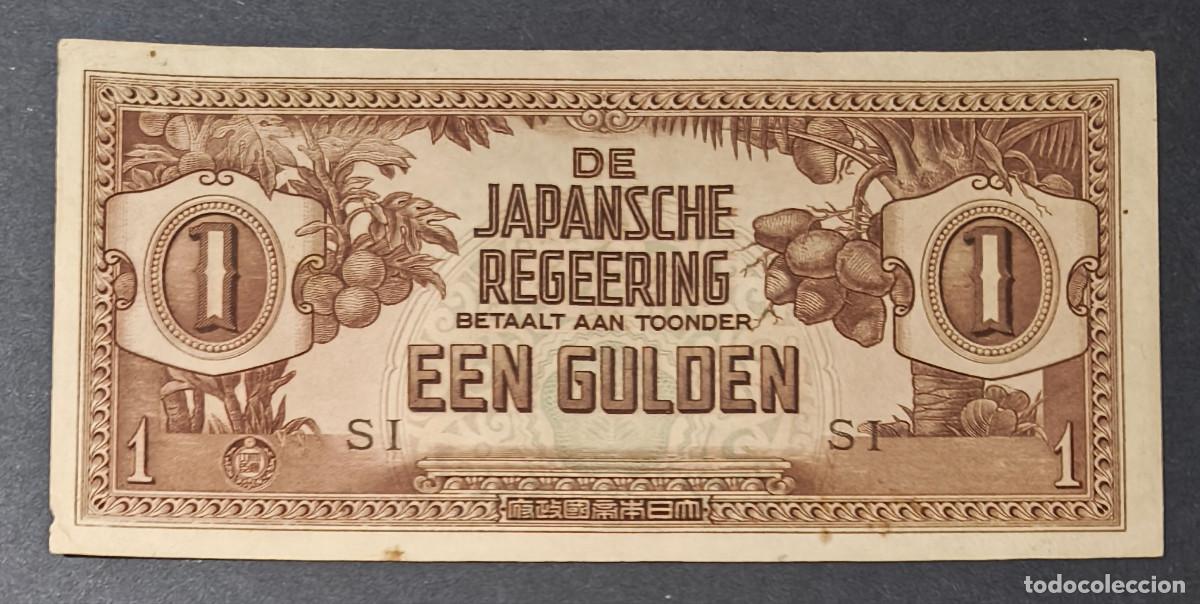 Internationale Banknoten: INDIAS ORIENTALES HOLANDESAS. Ocupacion japonesa II G.M. 1 gulden (1942). Pick 123. Letras SI.