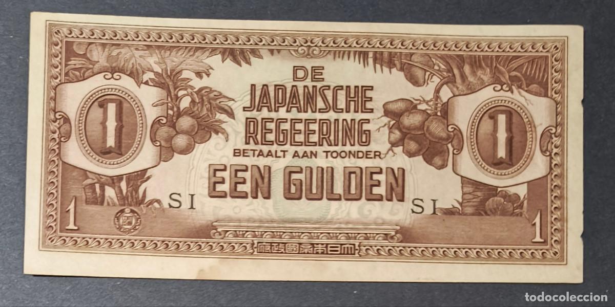 Internationale Banknoten: INDIAS ORIENTALES HOLANDESAS. Ocupacion japonesa II G.M. 1 gulden (1942). Pick 123. Letras SI.