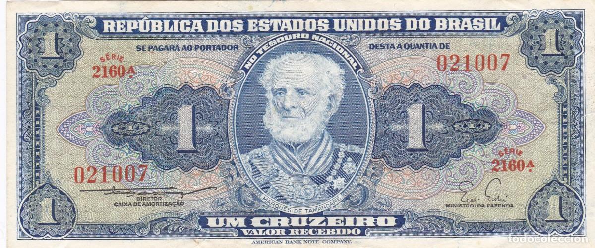 Banconote internazionali: BRASIL - 1 CRUZEIRO DE 1954 - VER FOTOS