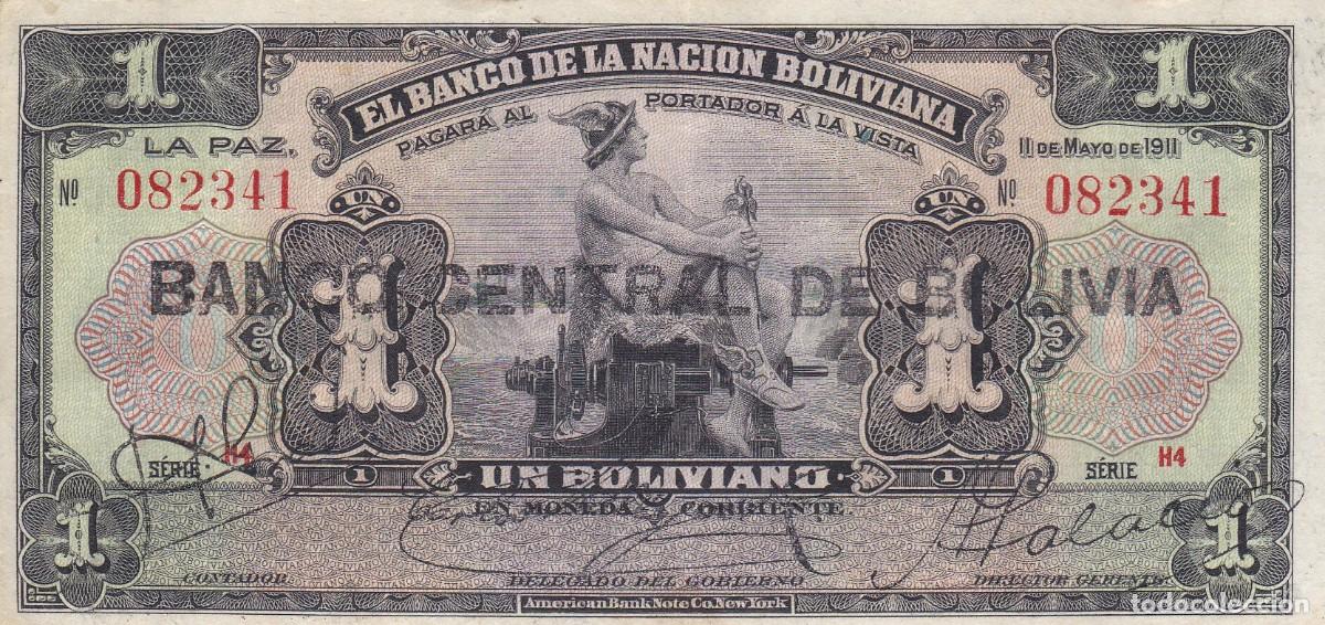 Banconote internazionali: BOLIVIA - 1 BOLIVIANO DE 1911 - VER FOTOS