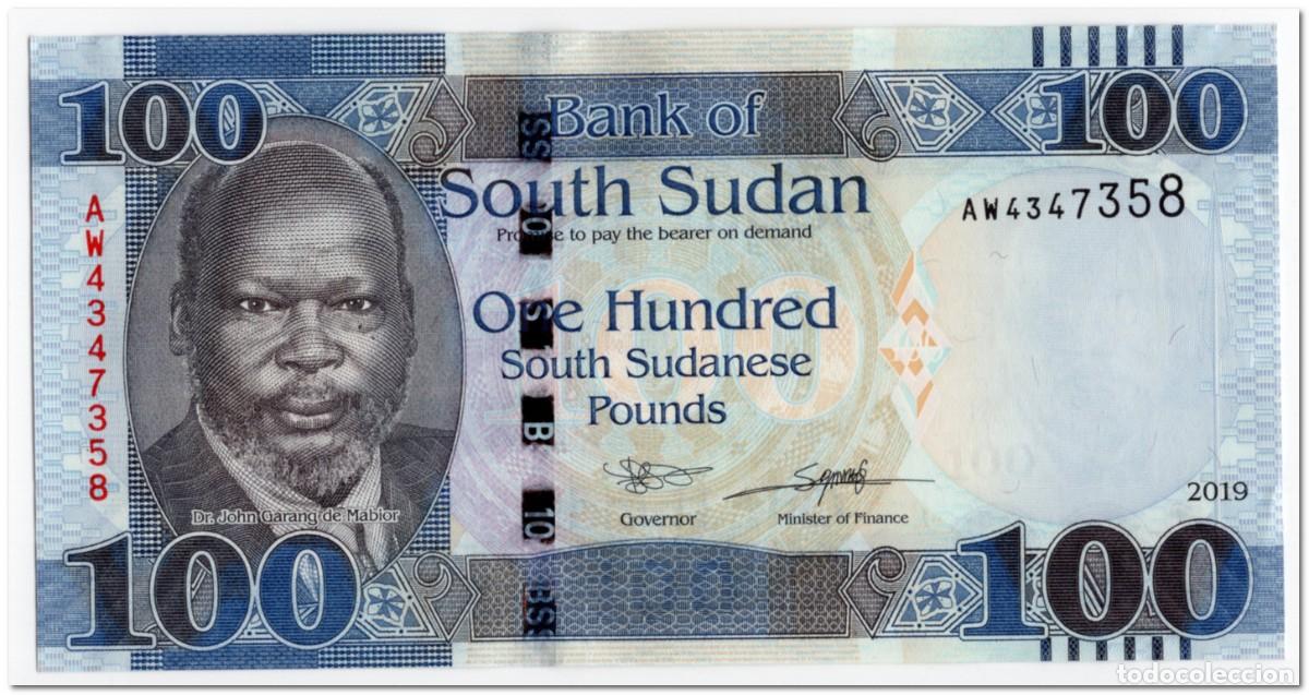 Billets internationaux: SOUTH SUDAN,100 POUNDS,2019,P.15,UNC