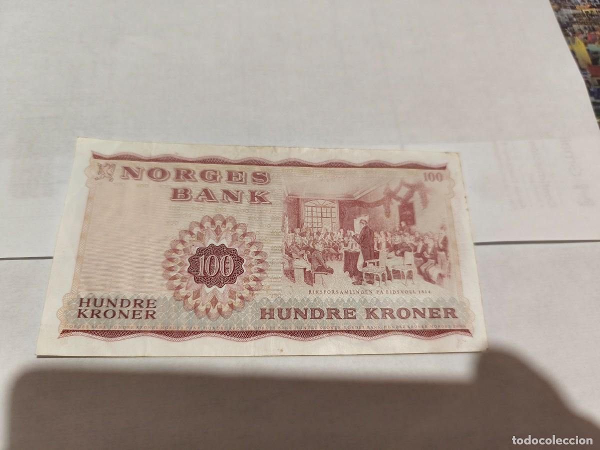 Billetes extranjeros: Noruega 100Corona 1970 VF. - Foto 2