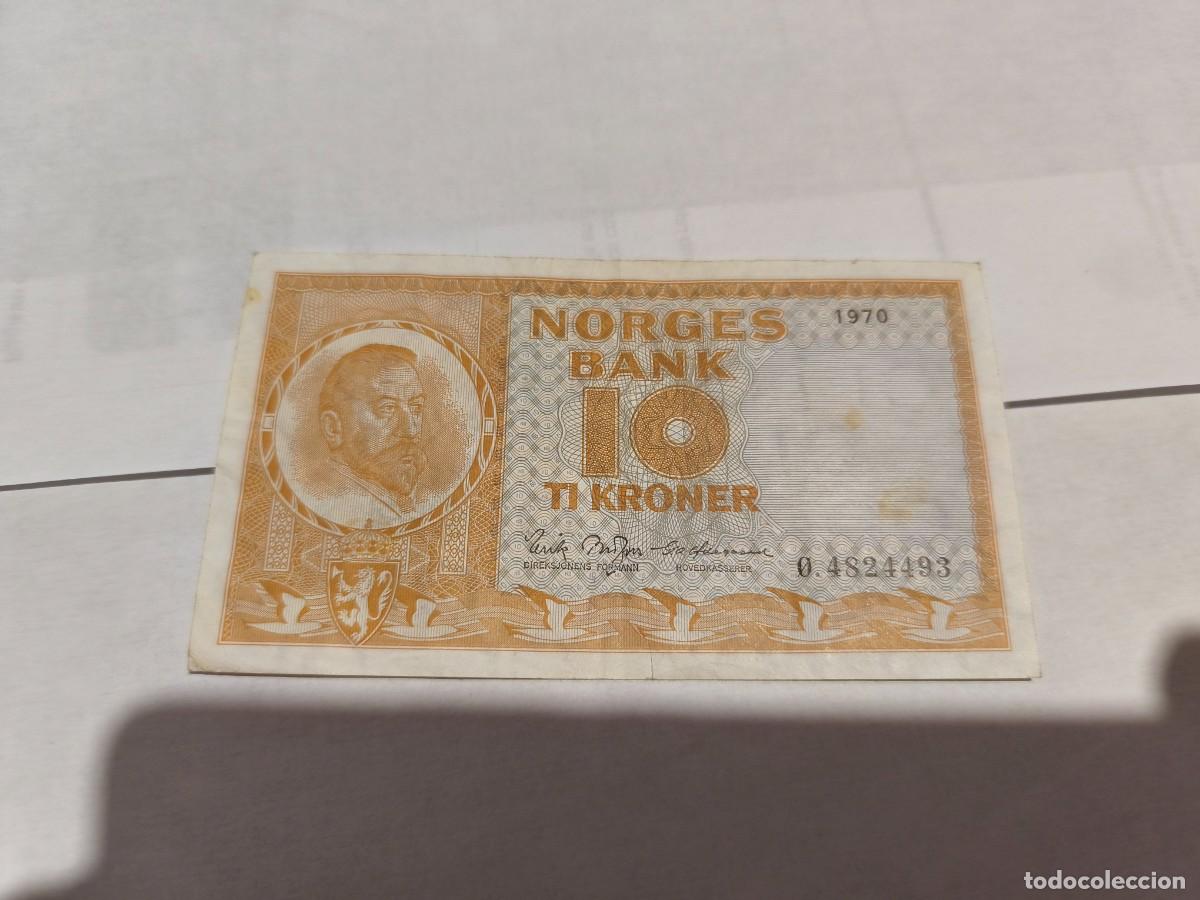 Banconote internazionali: Noruega 10Corona 1970 VF.