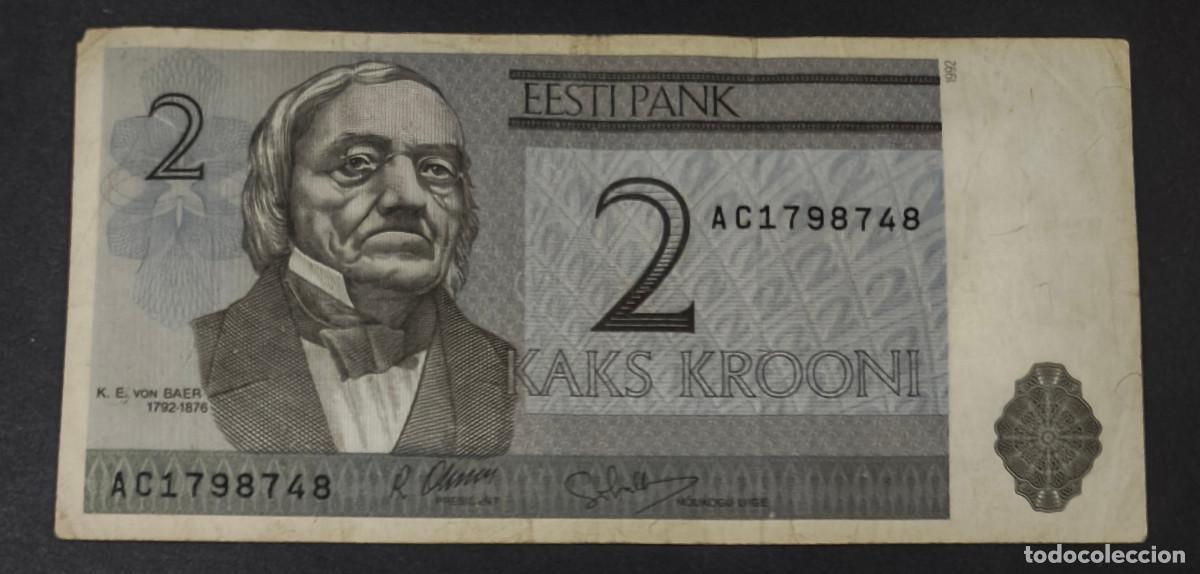 Internationale Banknoten: ESTONIA. 2 krooni 1992. Pick 70.