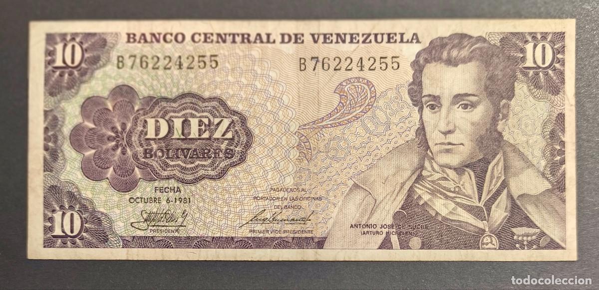 International Banknotes: VENEZUELA. 10 bolivares 6.10. 1981. Pick 60.
