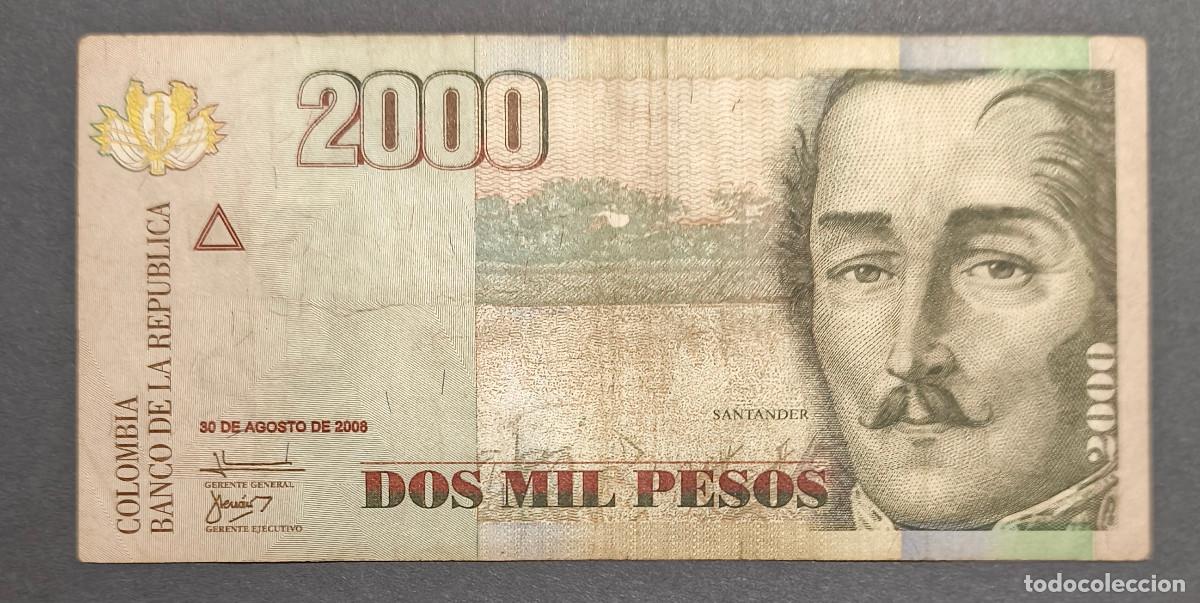 International Banknotes: COLOMBIA. 2000 pesos 30.8.2008