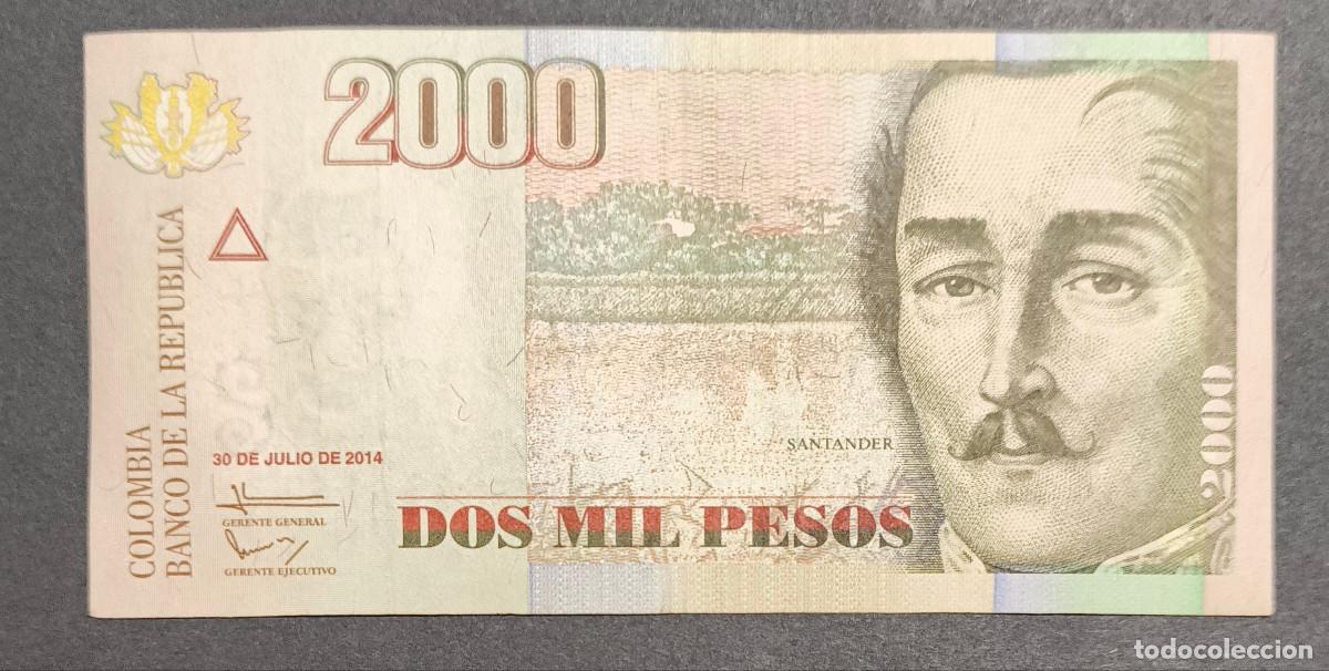 International Banknotes: COLOMBIA. 2000 pesos 30.7.2014