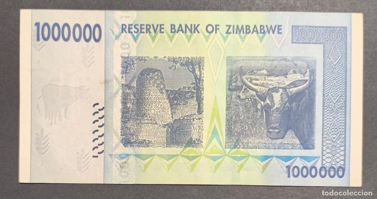Billetes extranjeros: ZIMBABWE. 1000000 $ 2008. Pick 77. - Foto 2