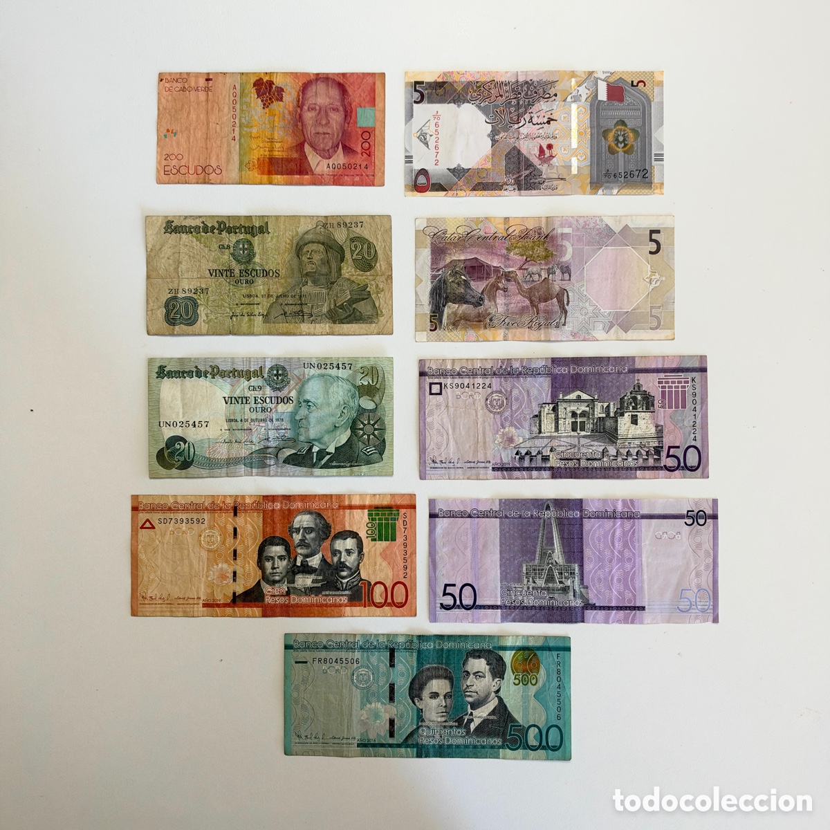 Internationale Banknoten: Lote billetes varios pa&iacute;ses