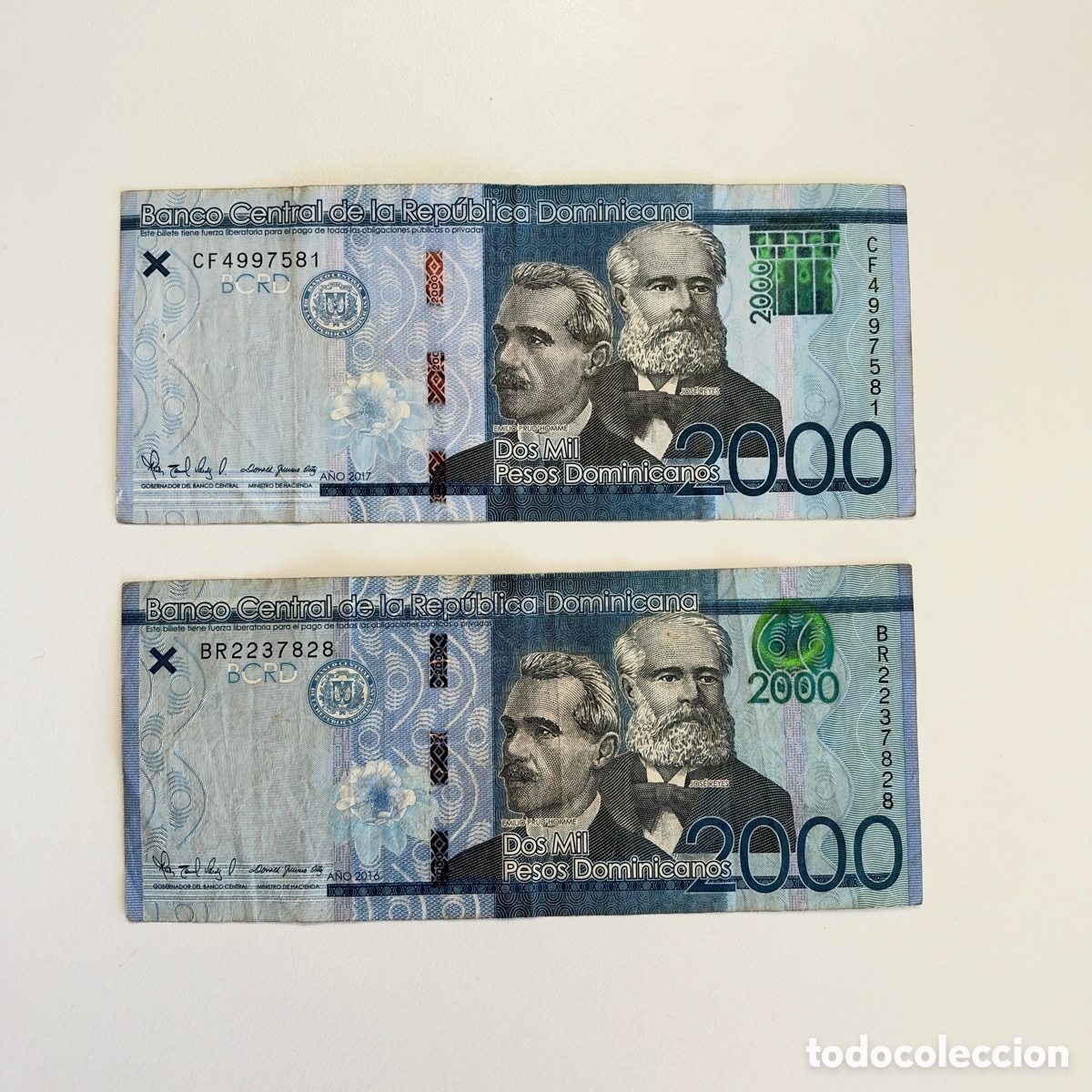Internationale Banknoten: Billetes Rep&uacute;blica Dominicana