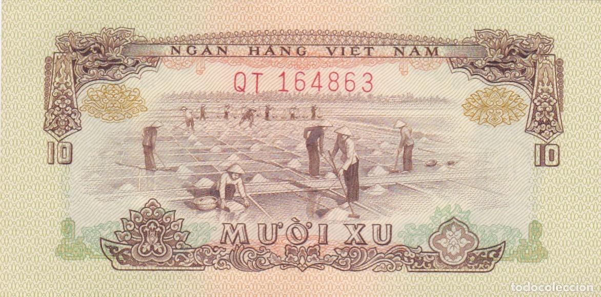 Banconote internazionali: VIETNAM DEL SUR - 10 XU DE 1966 - VER FOTOS