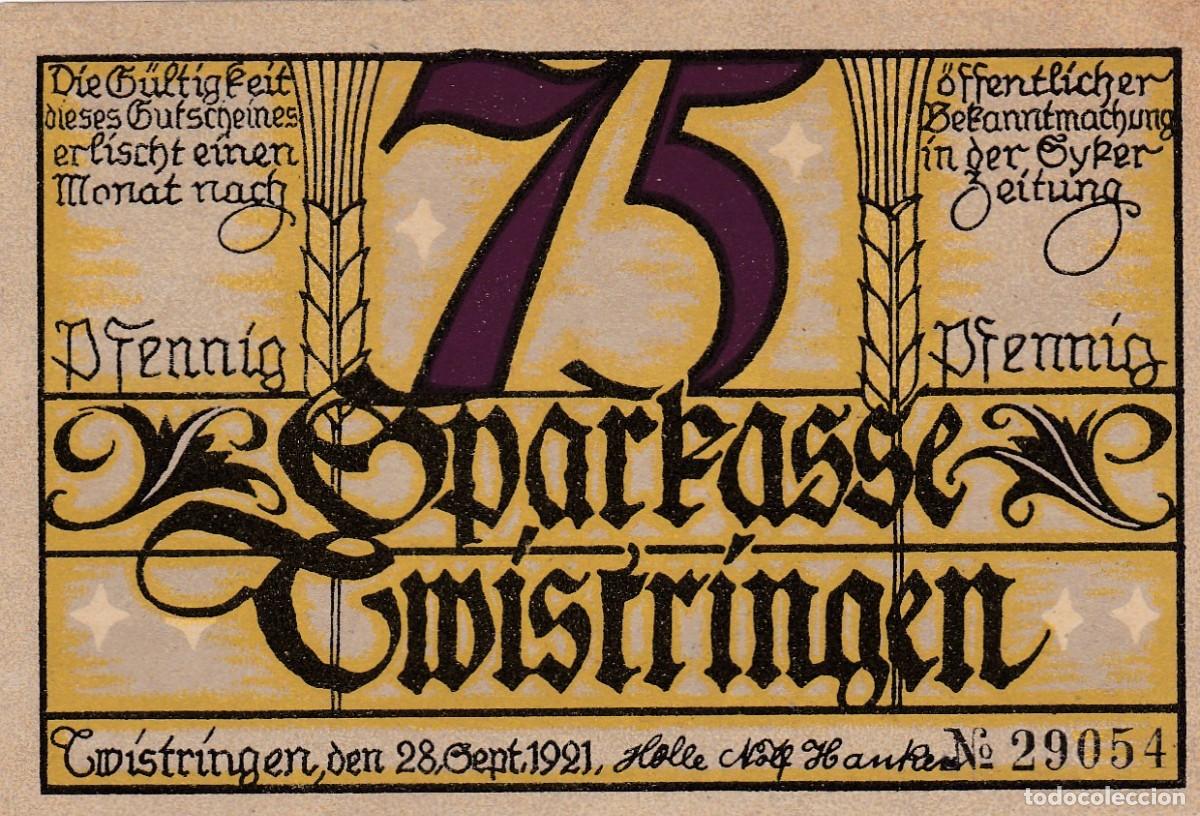 Billets internationaux: ALEMANIA - BILLETE LOCAL DE 1921 - SIN CIRCULAR