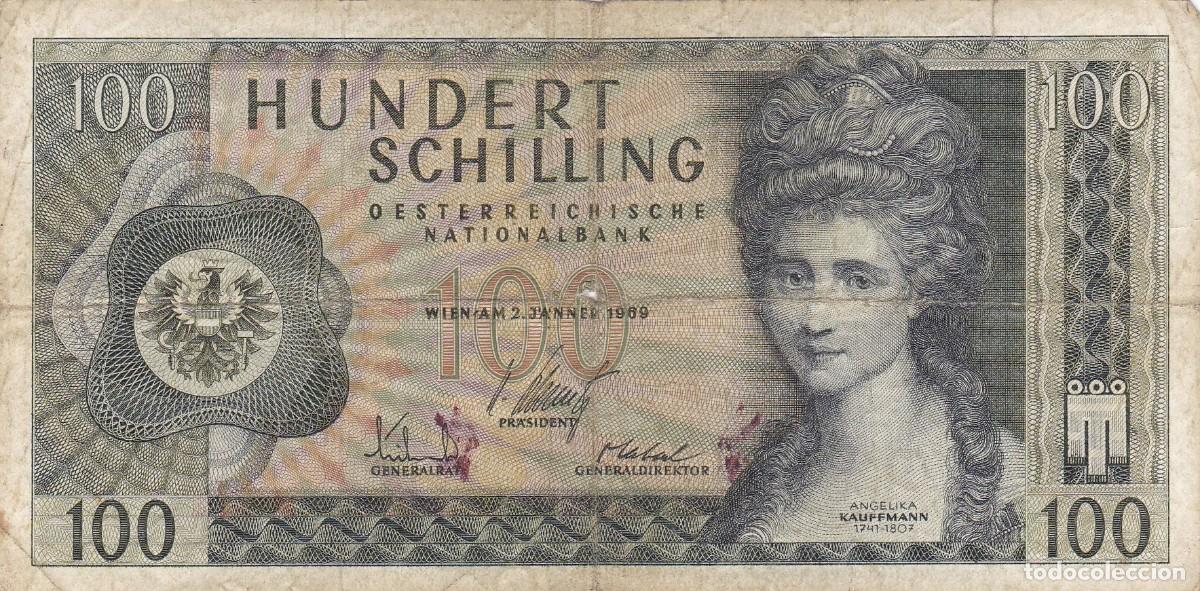 Notas Internacionais: AUSTRIA - 100 CHELINES DE 1969 - VER FOTOS