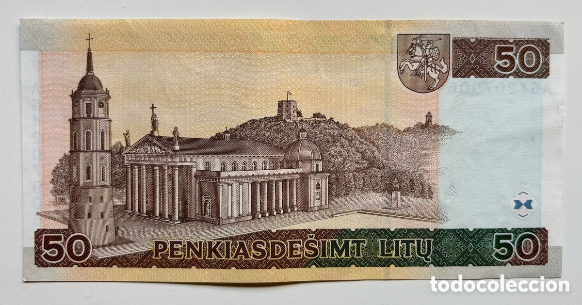 Billetes extranjeros: Billete LITUANIA 50 Litu 2003 - Foto 2