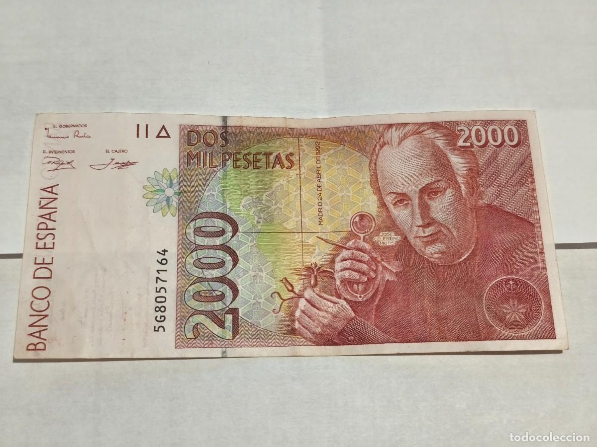 Billetes extranjeros: Espa&ntilde;a 2000pesetas 1992 VF.