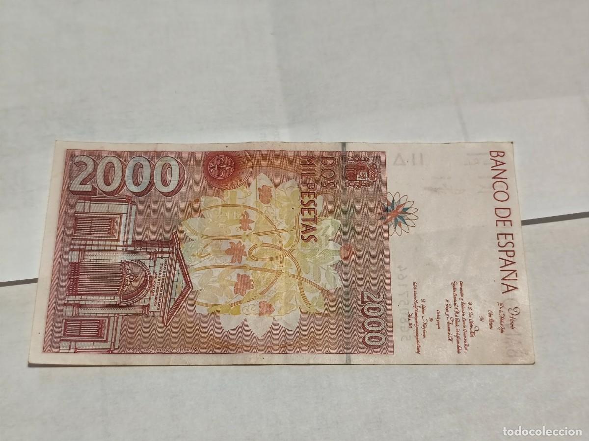 Billetes extranjeros: Espa&ntilde;a 2000pesetas 1992 VF. - Foto 2