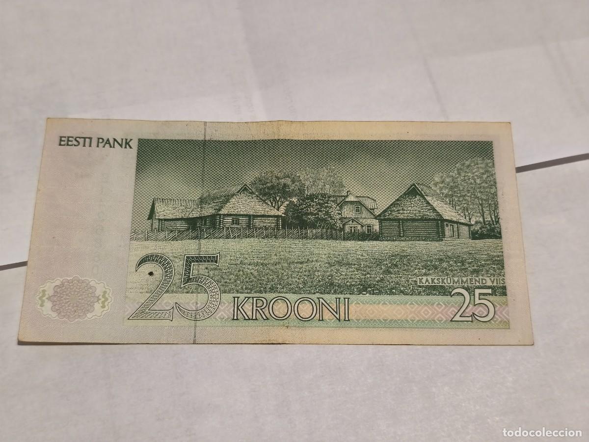 Billetes extranjeros: Estonia 25krooni 1992 VF. - Foto 2