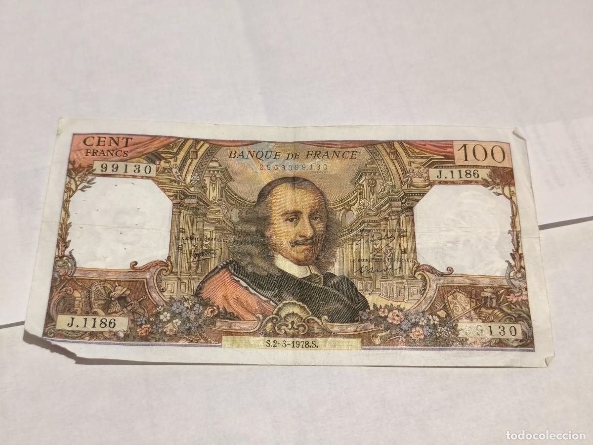 Billetes extranjeros: France 100francs 1978 F.
