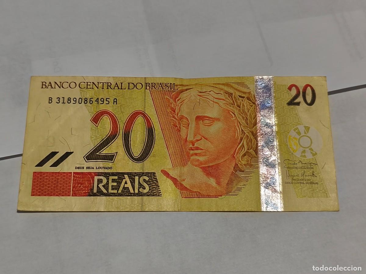 Billetes extranjeros: Brasil 20Reais VF.Brasil. - Foto 1