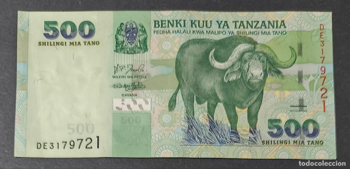 Internationale Banknoten: TANZANIA. 500 shillings S/F(2003). Pick 35. Fauna.