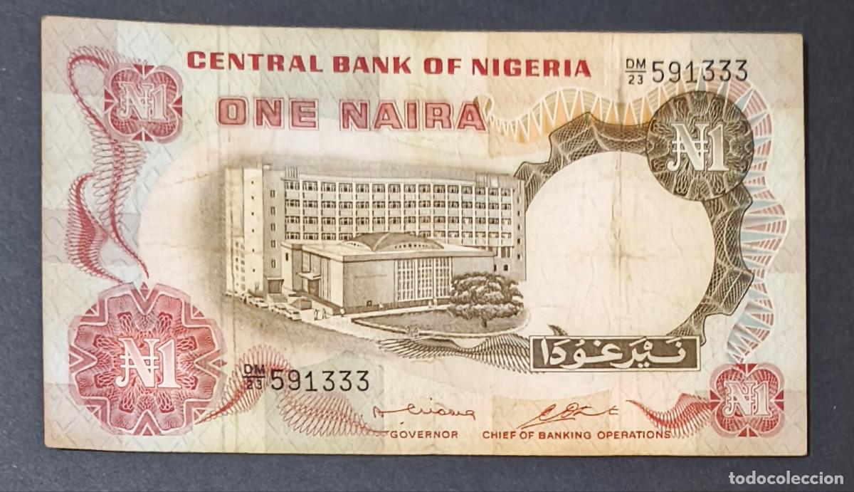 Billets internationaux: NIGERIA. 1 naira (1973-78). Firma 2. Pick 15b.