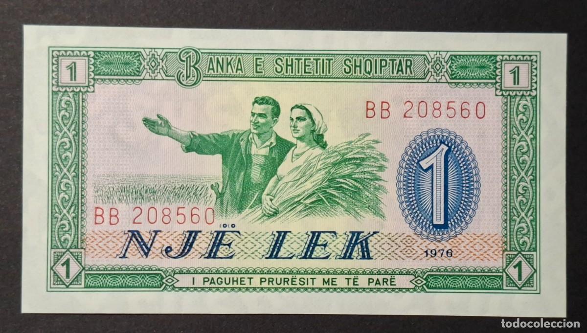 Billetes extranjeros: ALBANIA 1 Lek 1976 P-40a SC