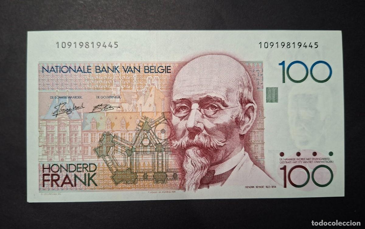 Billetes extranjeros: B&Eacute;LGICA 100 Francs 1989-1992 P- 142a.6
